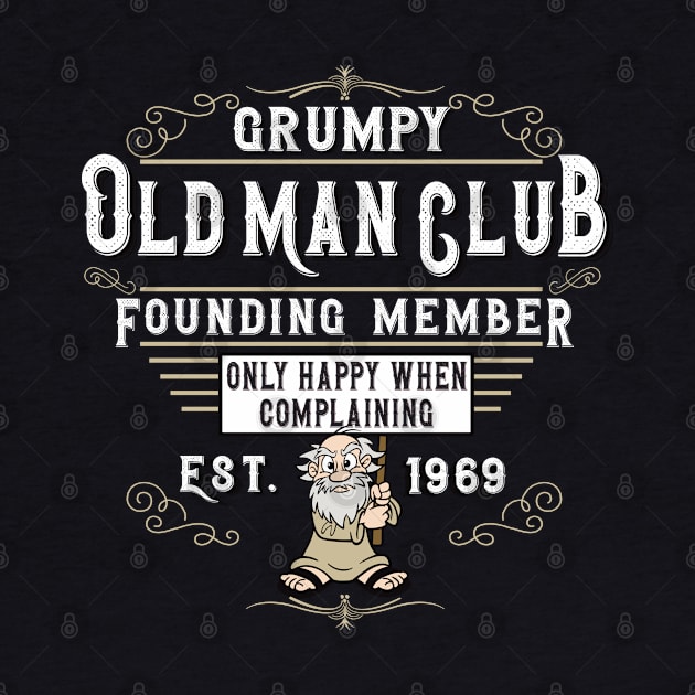 Grumpy Old man Club by Alema Art